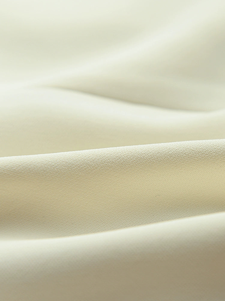 YES BY YESIR | Ye Qians White Square-Neck Dress -ELIANNA.