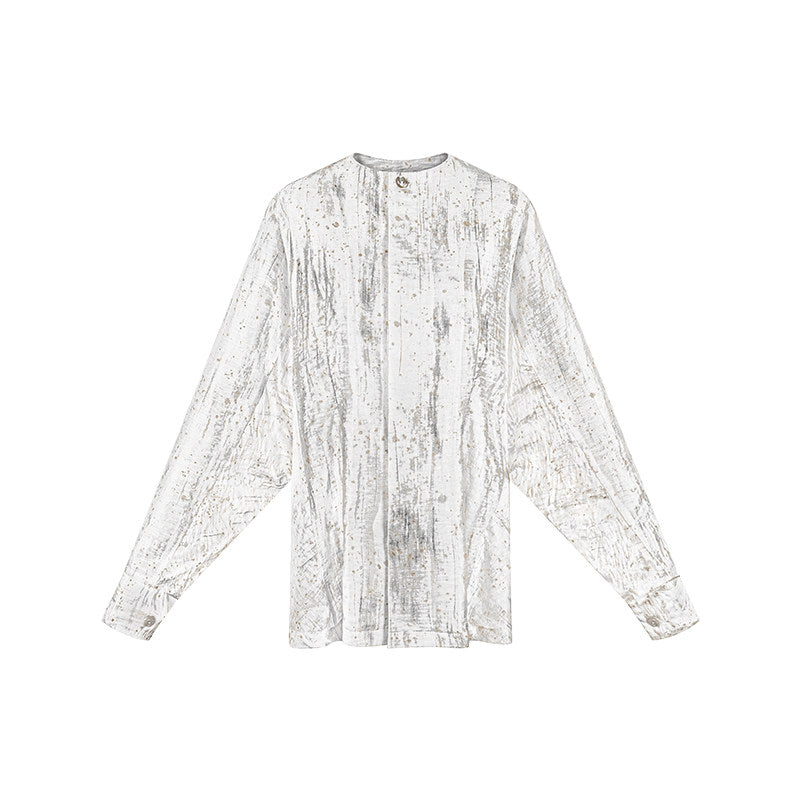 TUYUE Linen Light and Transparent Multi-Cut Waist Casual Shirt- MABEL.