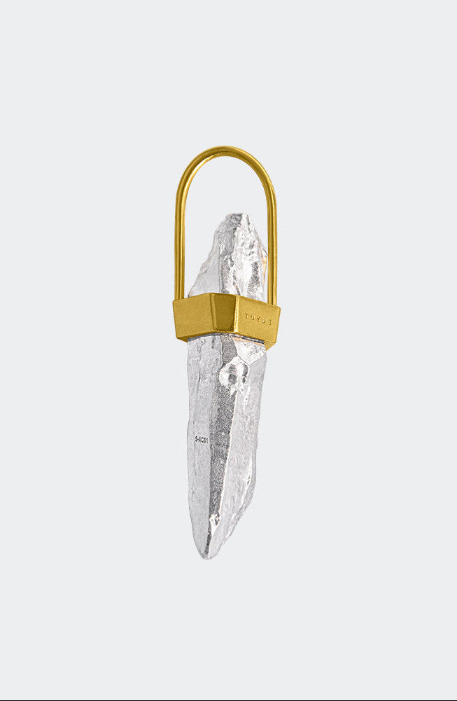 TUYUE Brass gold-plating structure reconstruction metal pendant - AARON.