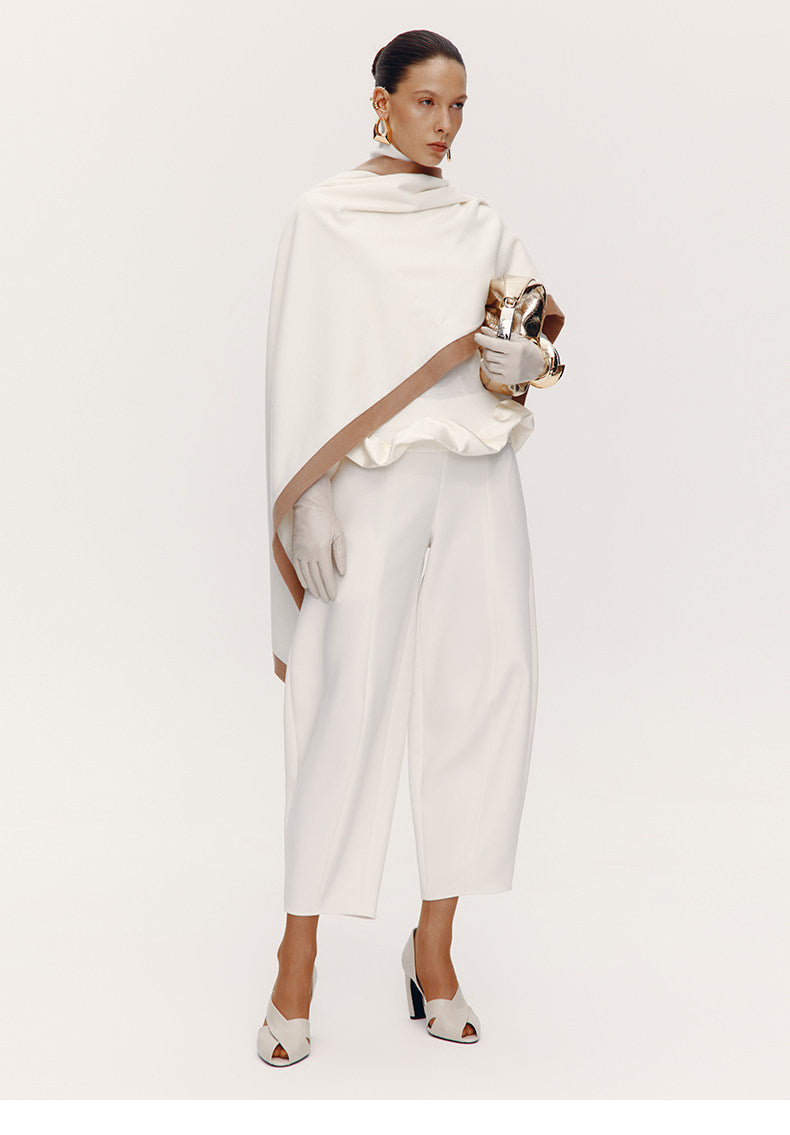 ATELIER MISS LU Old Money Sheep Wool Blend Scarf - TENSE.