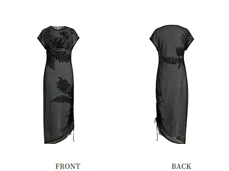 ZHUCHONGYUN Jacquard Chinese crewneck dress-OAR.