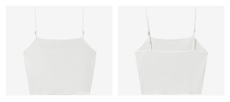 COMME MOI Lu Yan designer new women's clothing tight short pit strip camisole - REIGN.