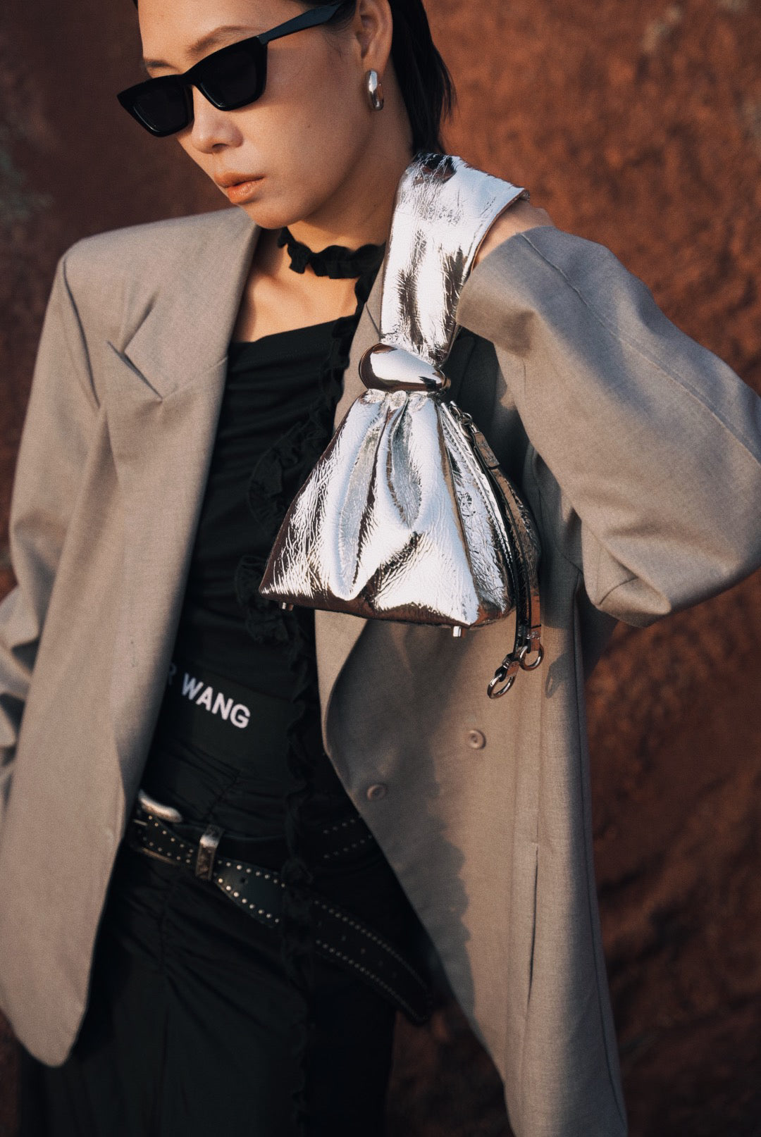 IUBALLET Timeless Triangle Leather Bag - LUCKY.