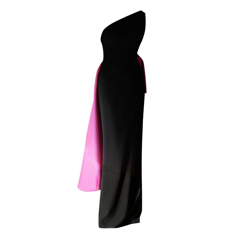 GOUDIN elegant women's light luxury black evening dress-CASNA.