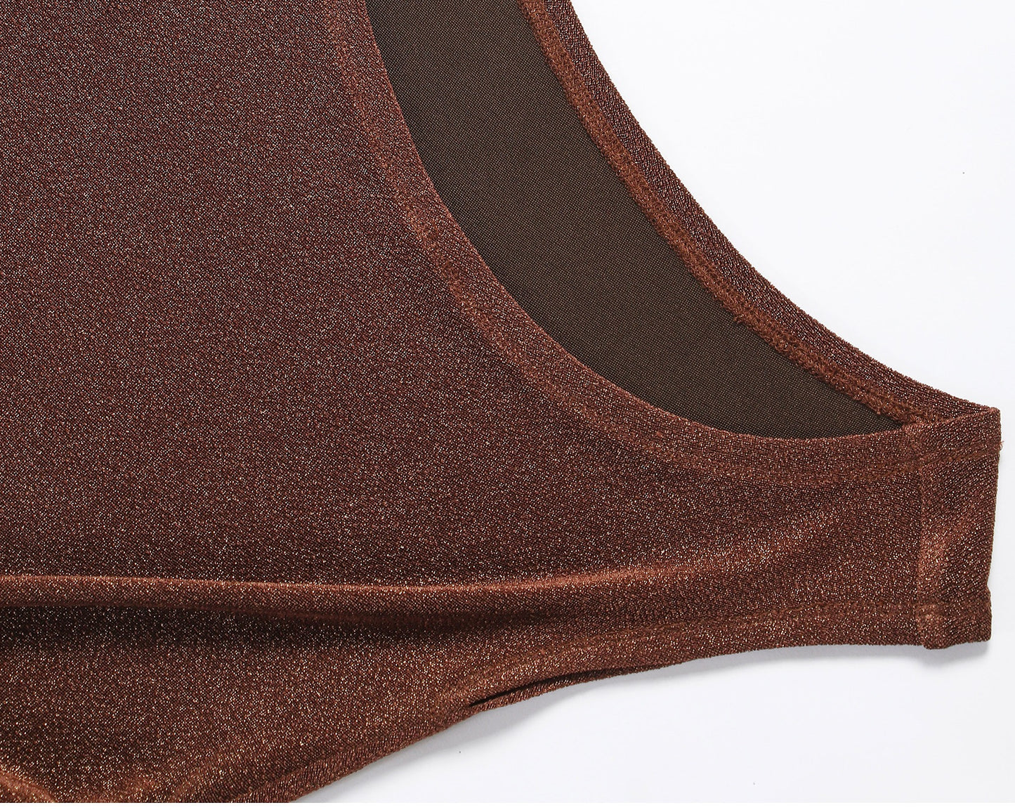 WANGXO Brilliant Radiant Acetate Bright Silk Heavy Handmade Slanted Shoulder Top - NELLA