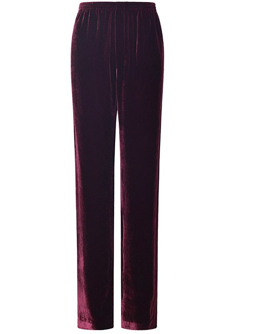 M essential Mackay designer Drunken plum jersey lapel tie loose top - volume.