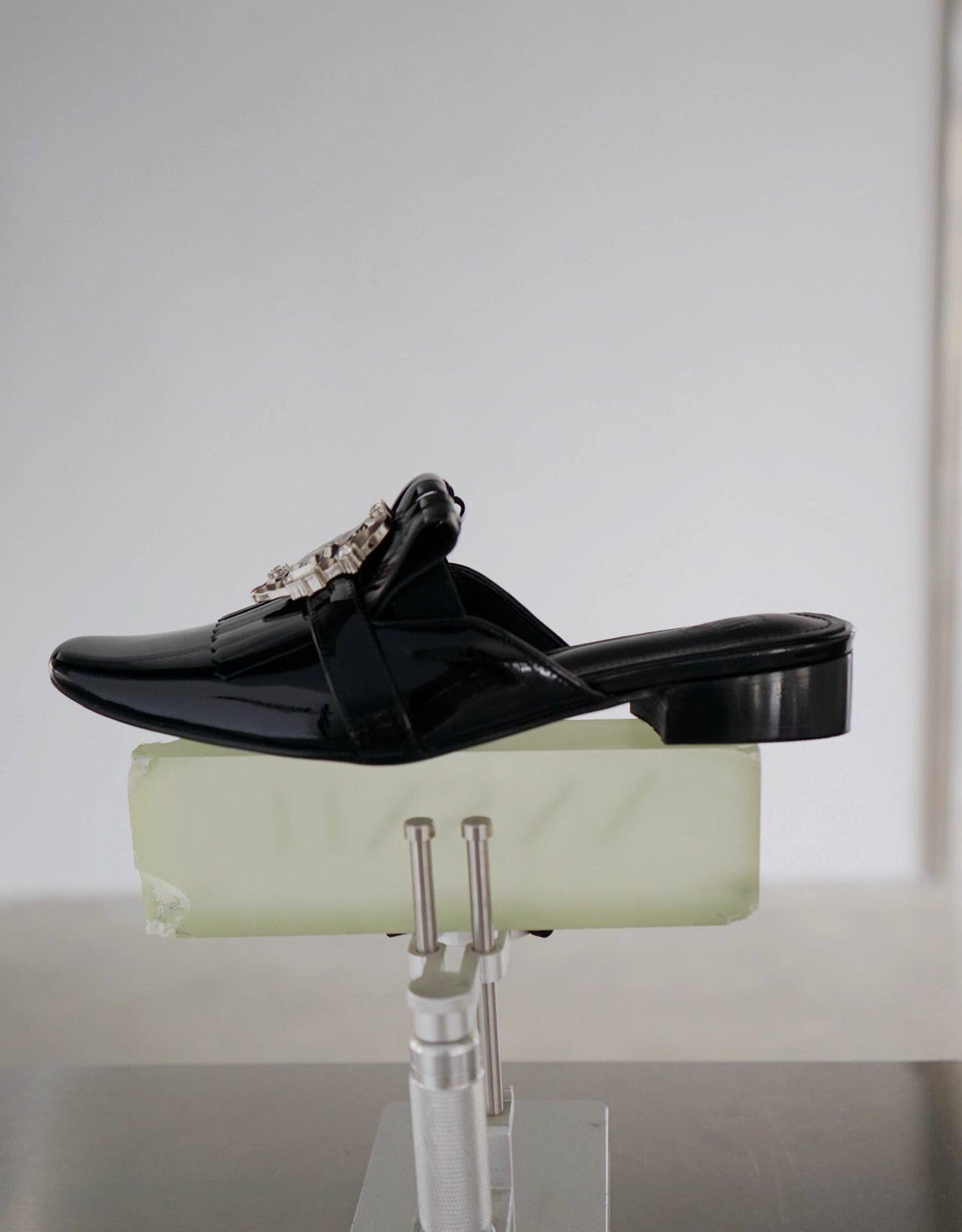 B-FEI leather semi-support square toe shoes-TINA.