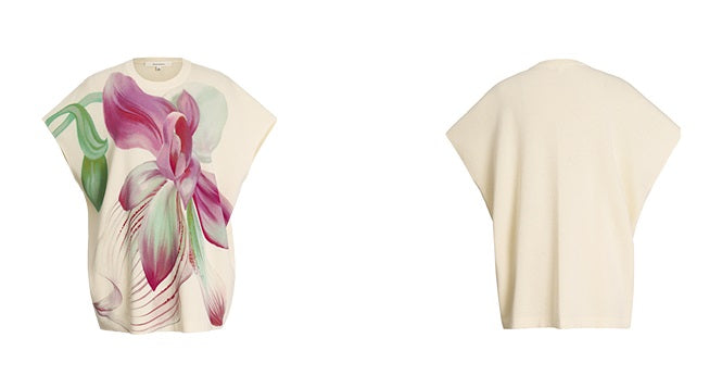 ZHUCHONGYUN Chinese round neck wide-sleeved knit top-JEAN.