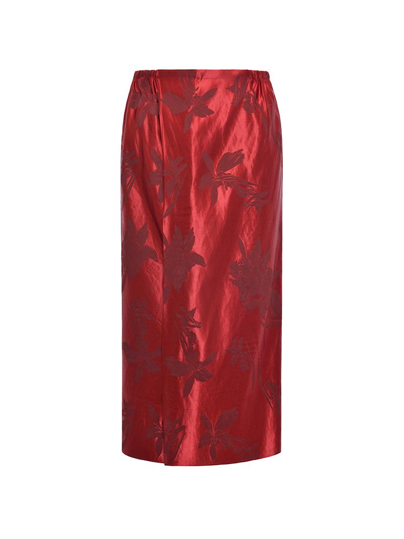 M essential Mackay designer red jacquard shirt - newwa.