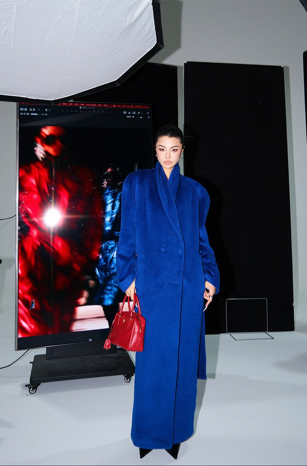 MEI SANGUAN Sully blue vintage woolen jacket - STELLA