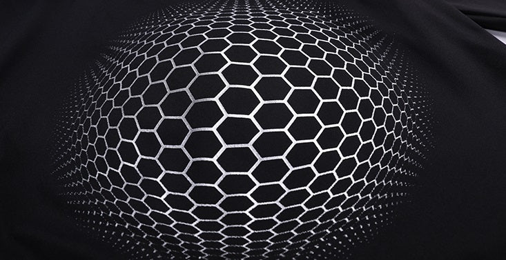 ANNAKIKI black space geometric print long sleeve top-RIMURU.