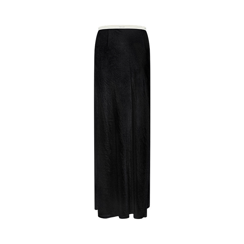 TUYUE Acetate Glossy Zipper Mermaid Skirt - JOY.