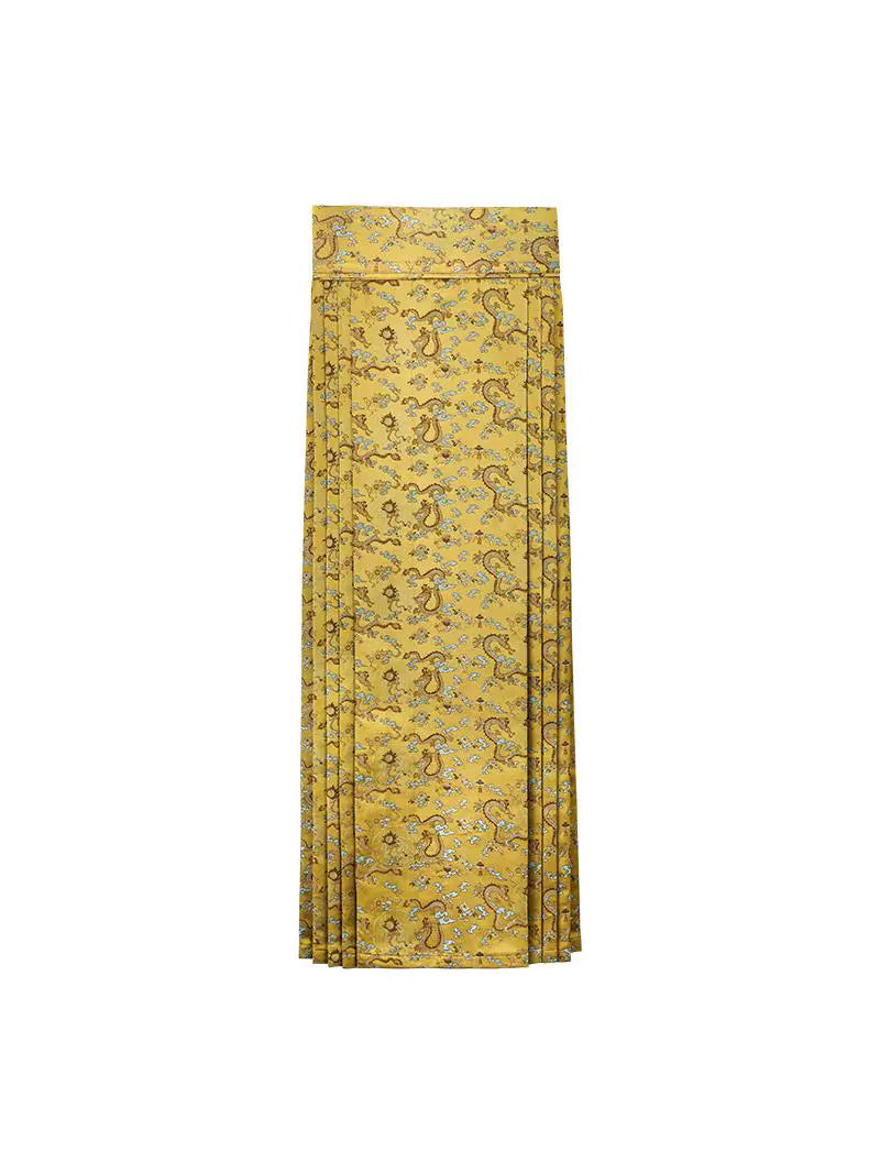 HECO High-waisted Jacquard Horse Face Skirt Daily Women - fly.