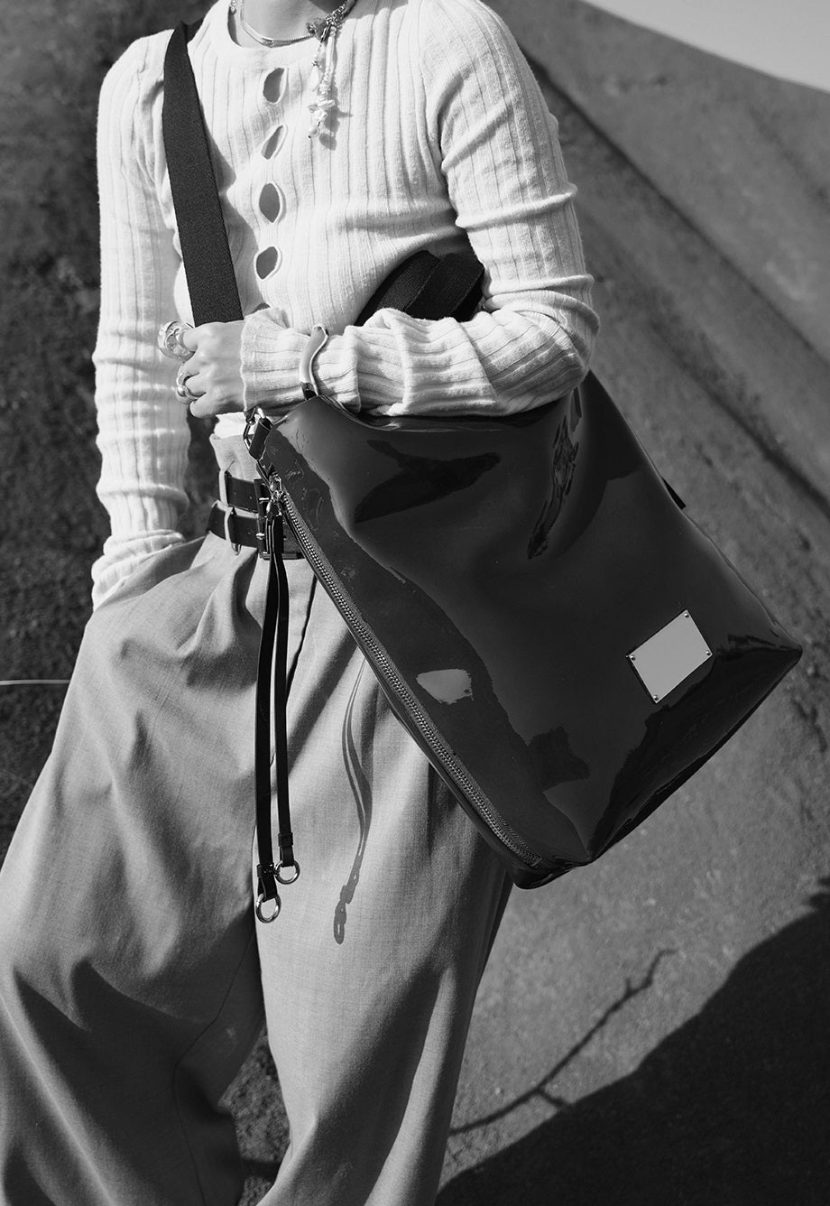 IUBALLET Large-Capacity Leather Shoulder Bag -RIVER.