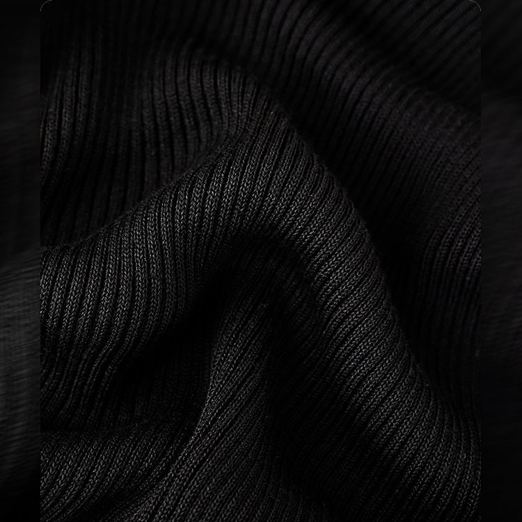 HECO Chinese comfortable neck sleeveless knitted T-shirt - QUEEN.