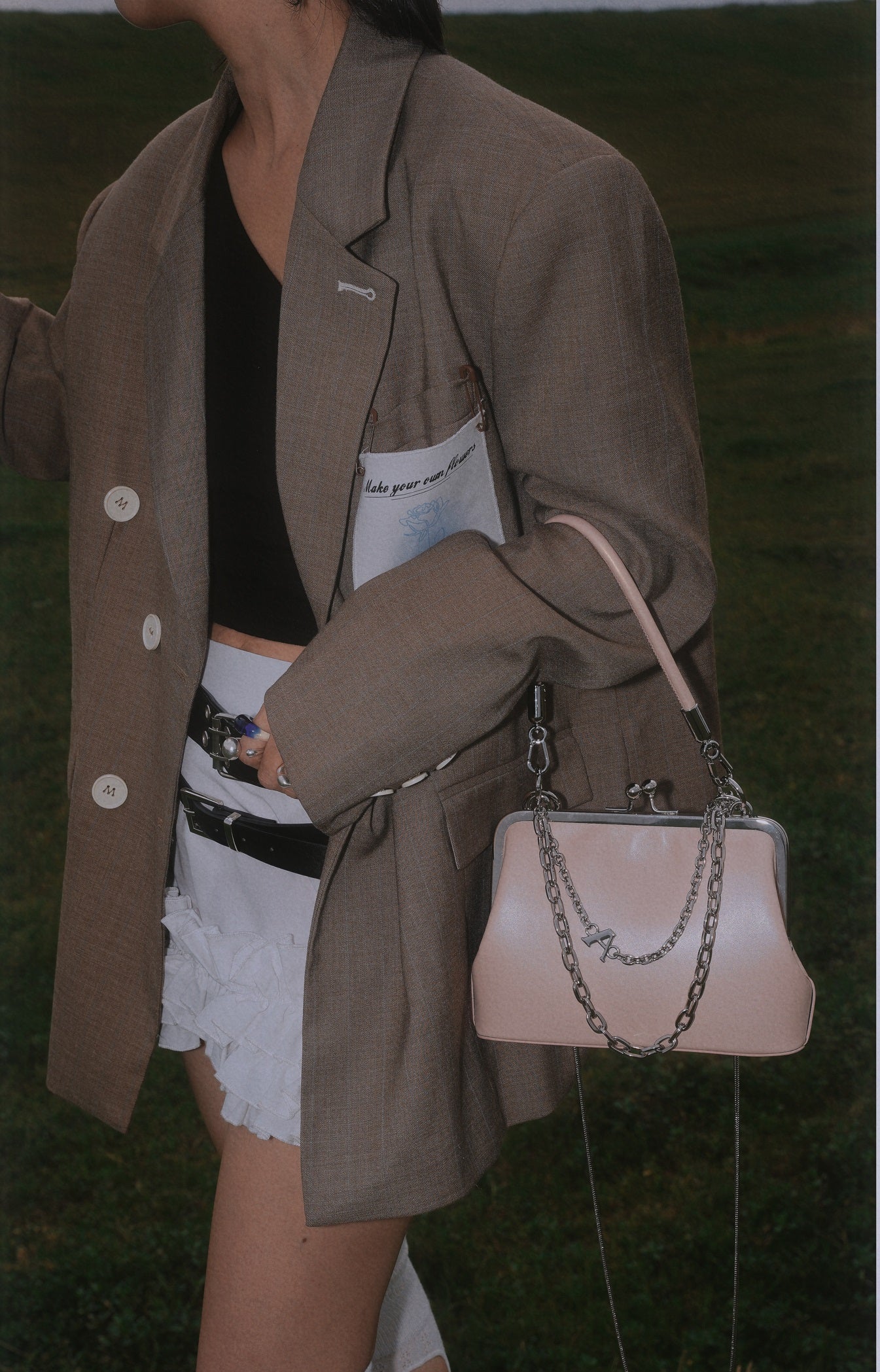 IUBALLET New Mouth Gold Cover Top Layer One Shoulder Chain Bag - MOTIVES.