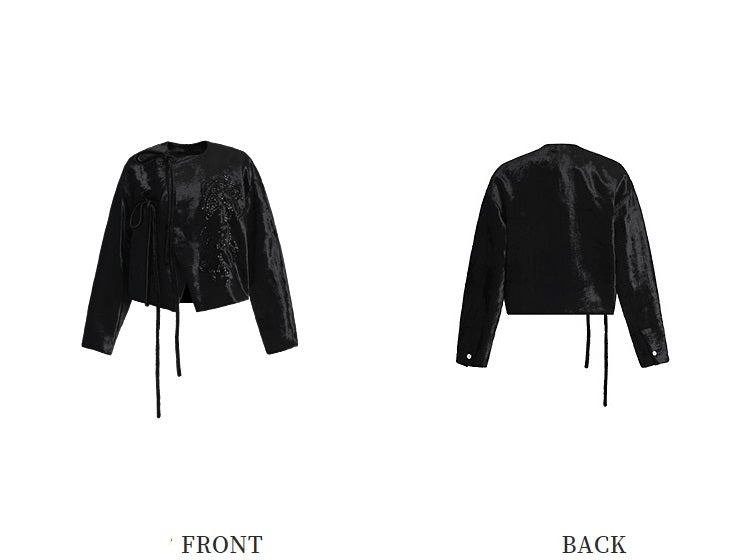 ZHUCHONGYUN Chinese heavy bead embroidered cardigan jacket-HAIYUE.