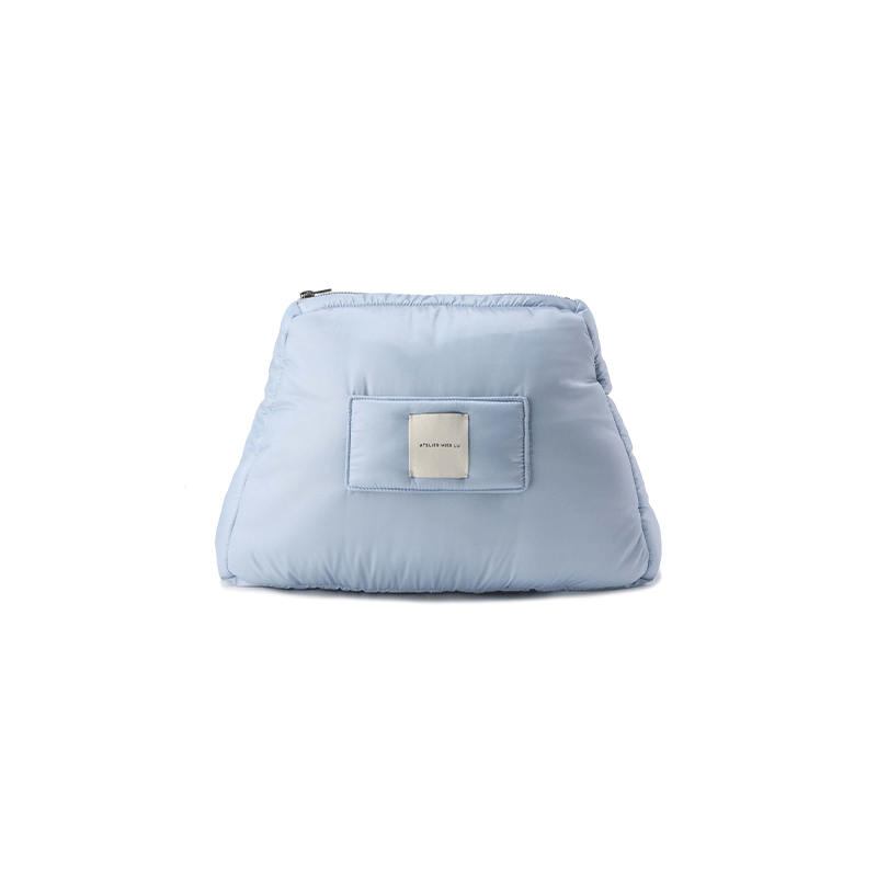 ATELIER MISS LU Glacier Blue Trapezoidal Wristbag - CIDER.