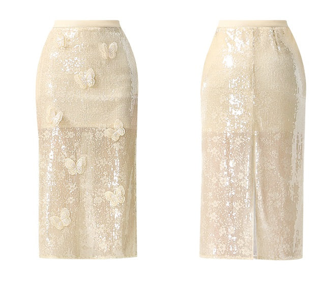 CHECOCRE New Butterfly Age Commuter Straight Skirt - DEXTER