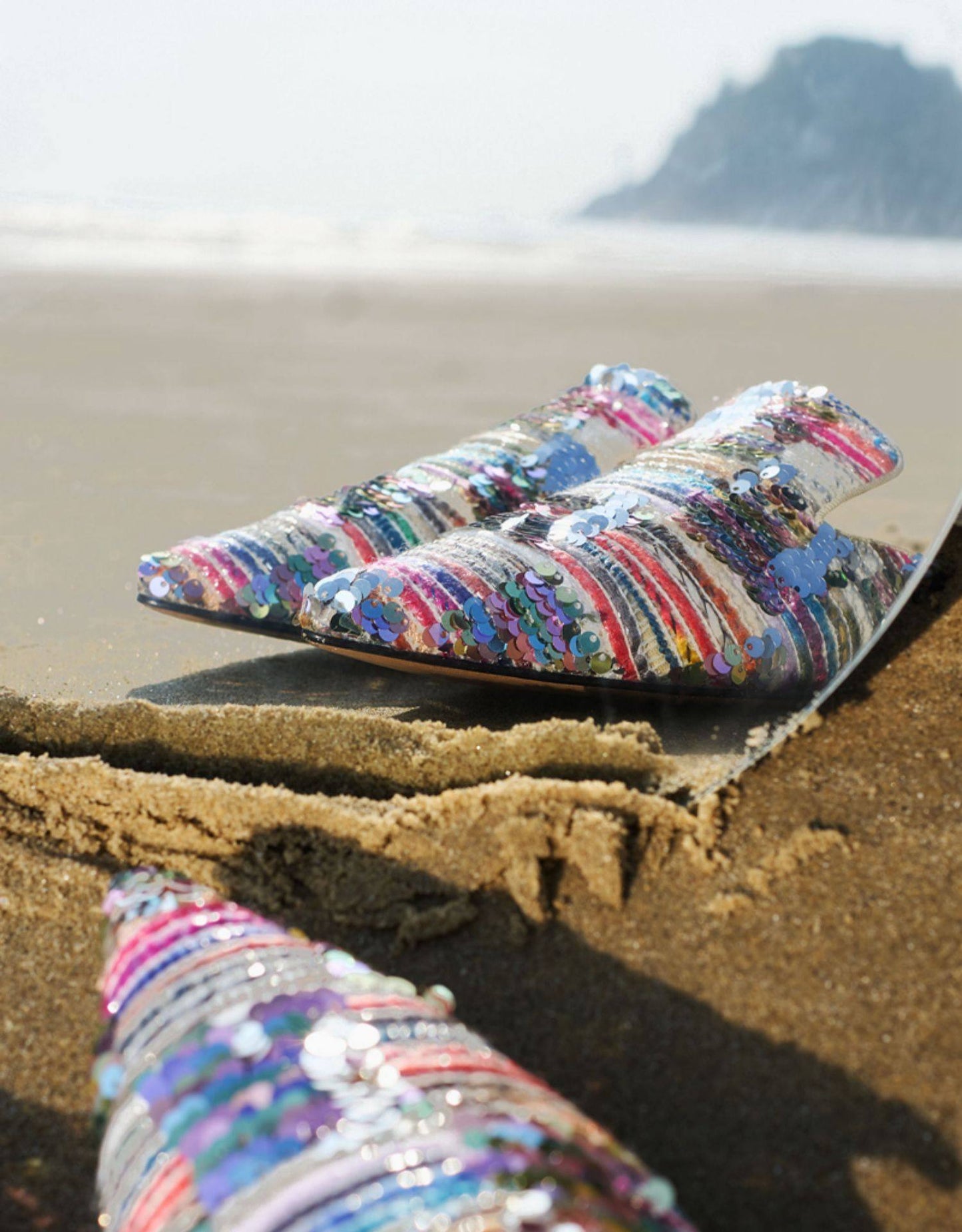 B-FEI dazzling special woven mules sandals-TREKY.