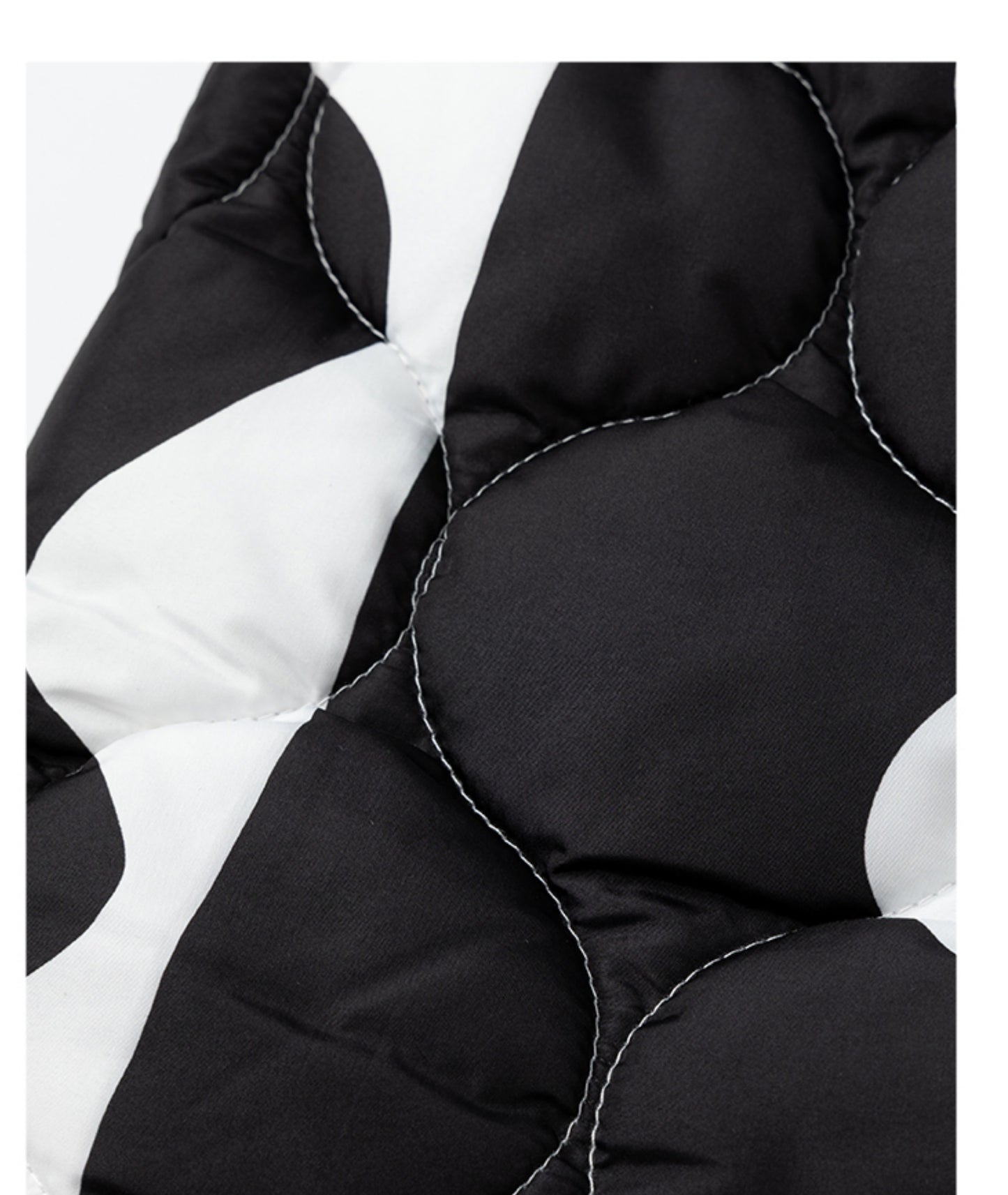 LEDI W original design winter black white contrasting down skirt - Saskia