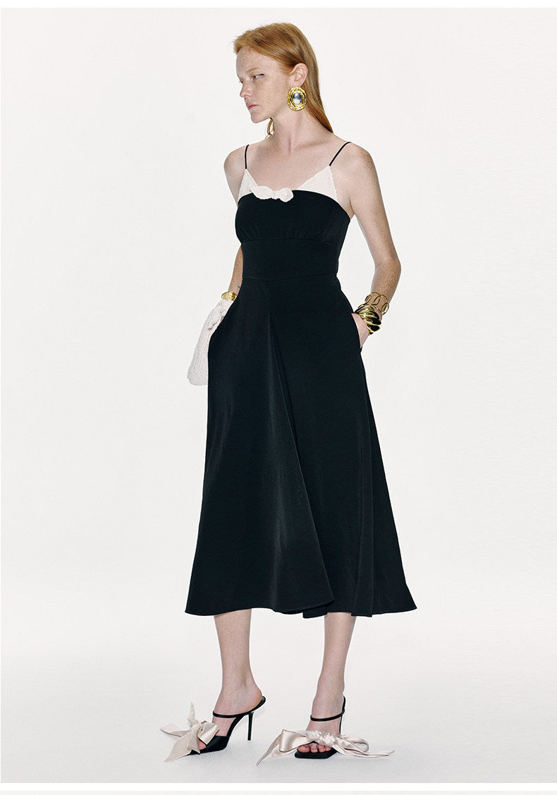 ATELIER MISS LU Spring/summer Bubble Texture Spell Receiver Waist Slip Dress - EVADE.
