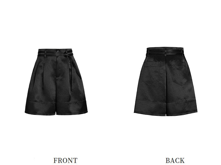ZHUCHONGYUN A-line silhouette strappy cropped Short-HOUSE.