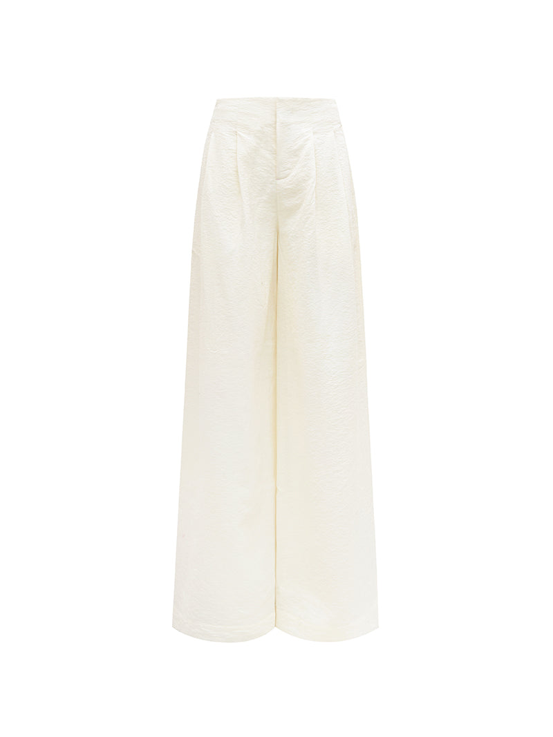 M essential Mackay designer butterfly-embroidered V-neck top skirt pants set - Amisa