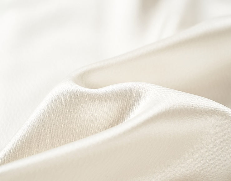 COMME MOI summer women's short texture stitched satin shirt - VIOLET.