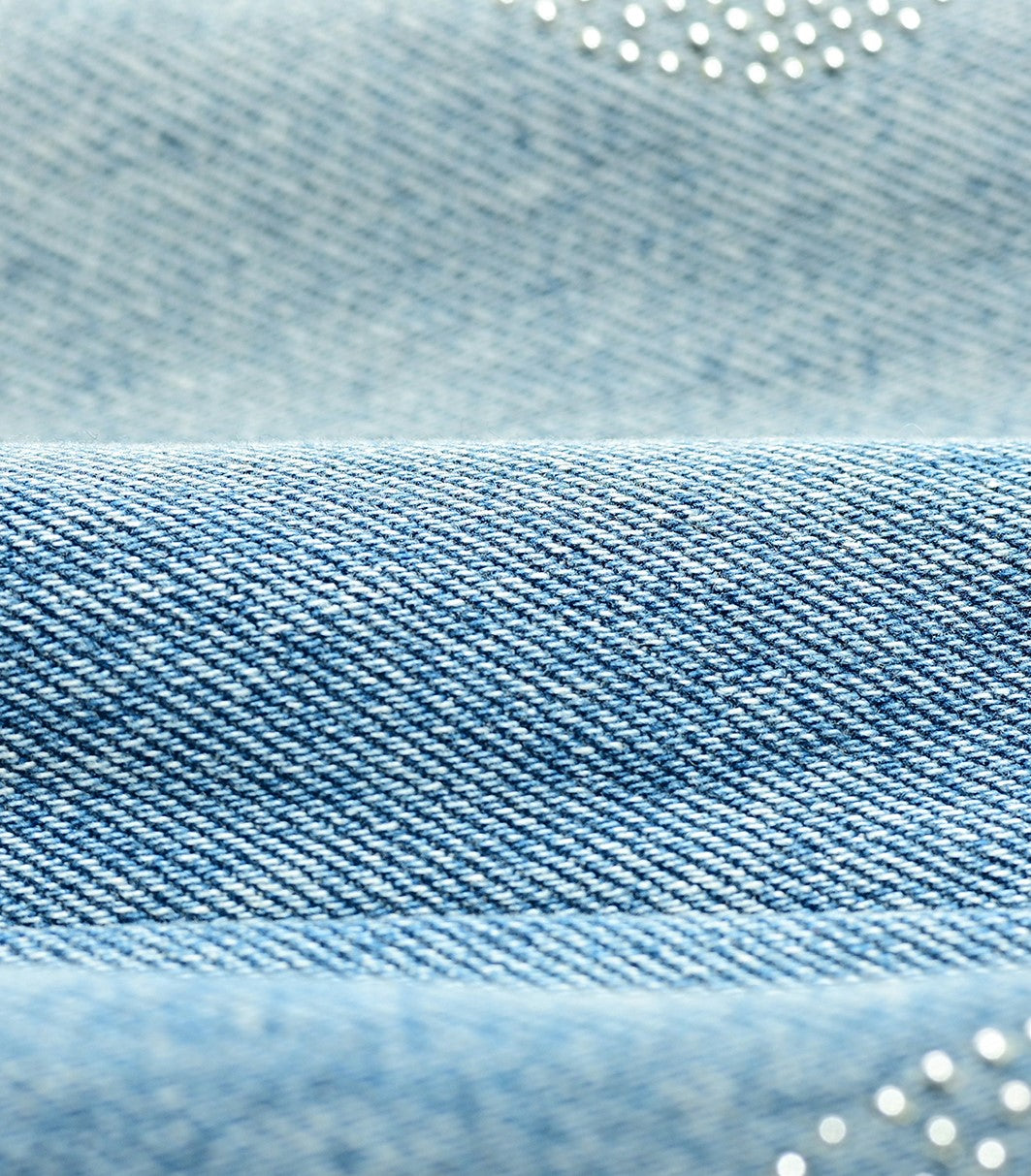 YES BY YESIR calla lily permed bead straight-leg jeans - HALT.