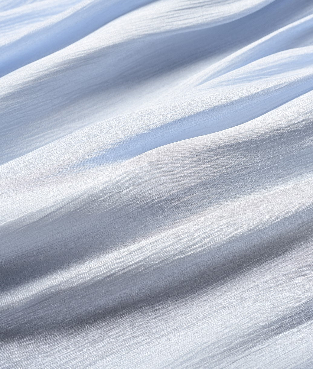 YES BY YESIR | Ye Qians Streamer Yarn Ruffled Halterneck Dress -LYANNA.