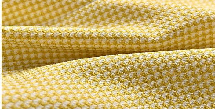 YES BY YESIR Spring Summer Lemon Diamond Plaid Slip Dress -Dopamine