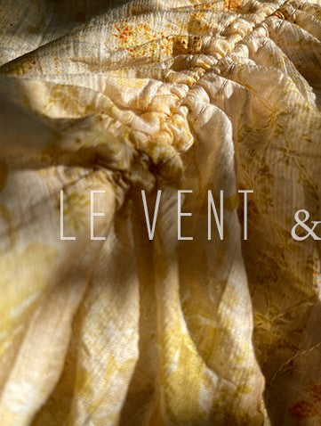 LE VENT&TES AILES elegant French print Tencel summer vacation holiday slouchy shirt skirt set -SITI