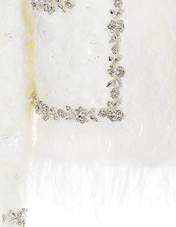 Wardrobes by Chen Luxury White Long Sleeve Jacket/ Strapless Socialite Dress-Celene