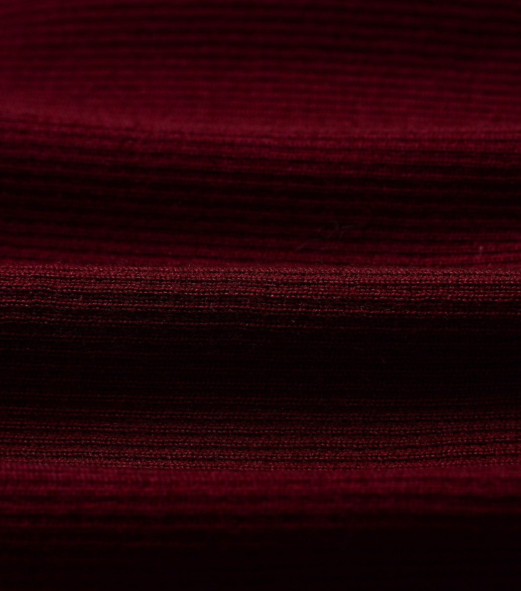 YES BY YESIR sheep wool three small red flower knitted top- ROMAN.