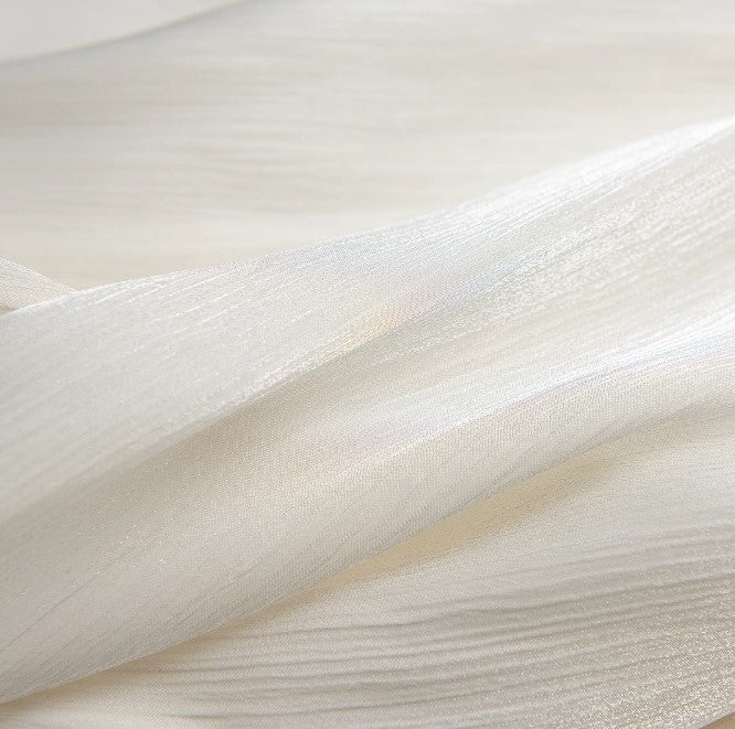 YES BY YESIR | Ye Qians 2025 Streamer Yarn Dress with Flowing Layers-SERAPHINE.