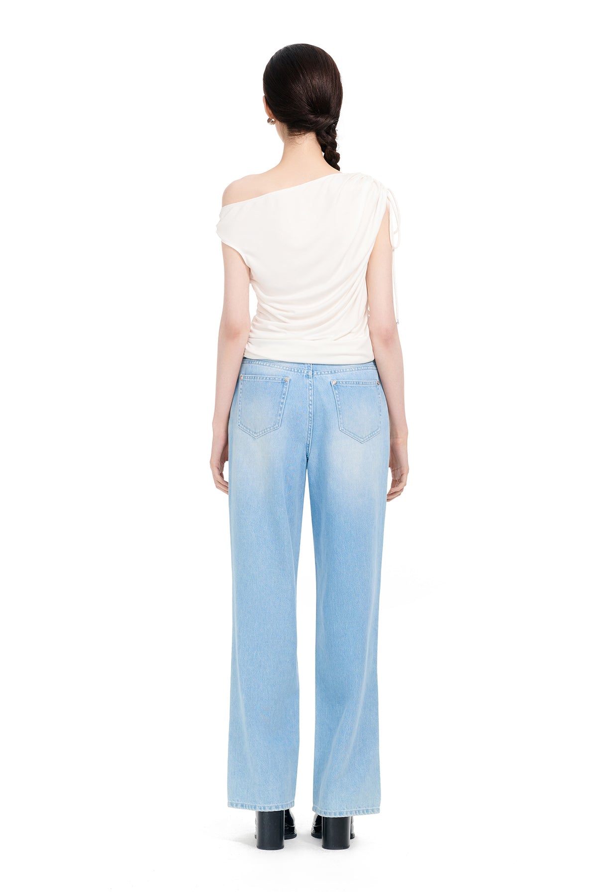 YES BY YESIR | Ye Qians Marilyn-Inspired Hot Diamond Embellished Jeans -TALLISSA.