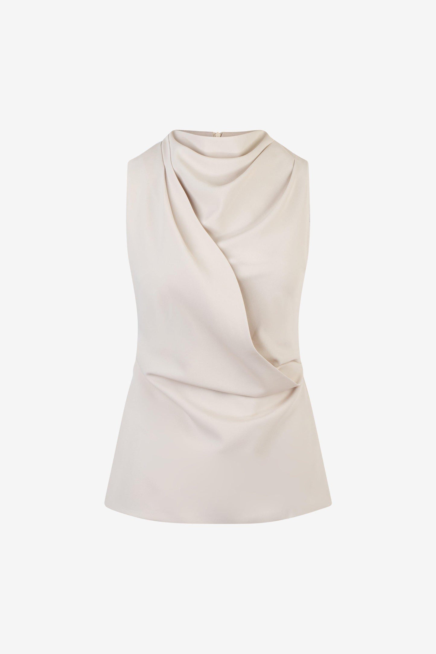 DRAPED HIGHNECK TOP-EVA