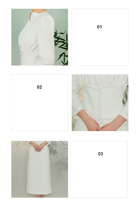 Retro fashion stand collar pleats elegant dress- Jena