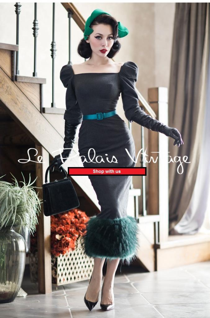 Vintage 50s pin up retro stitching woolen Pencil dress- Jenny. M Vintage 50s pin up retro stitching woolen Pencil dress- Jenny. M