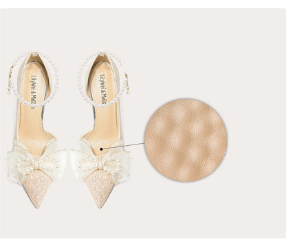 Pointed-toed shoes design high-heeled sandals -Gela