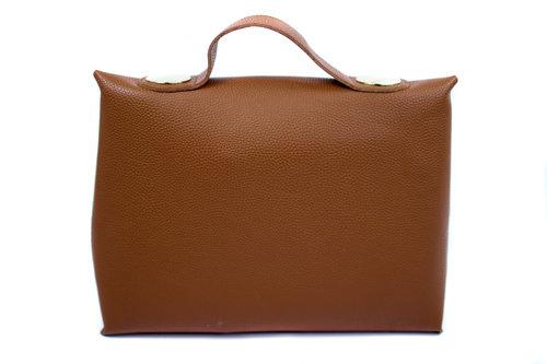 Limited edition designer unique tan brown leather envelope handbag-Penelope