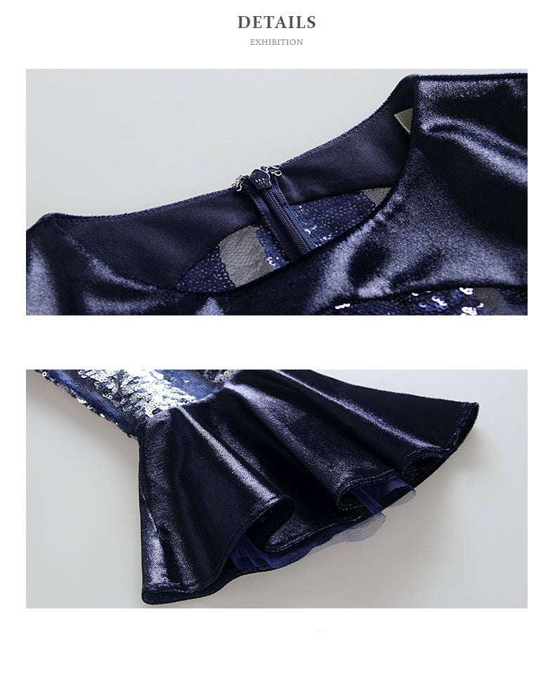 Sequince fishtail high-end cocktail dress- catwalk