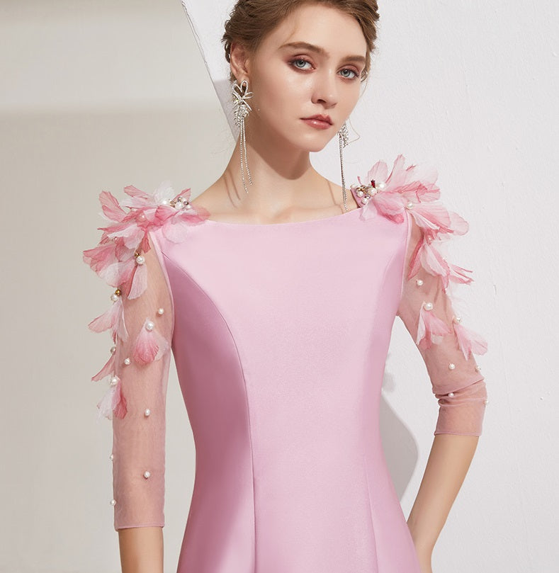 Banquet dress skirt women's light luxury slim small wedding guest dress- Imana