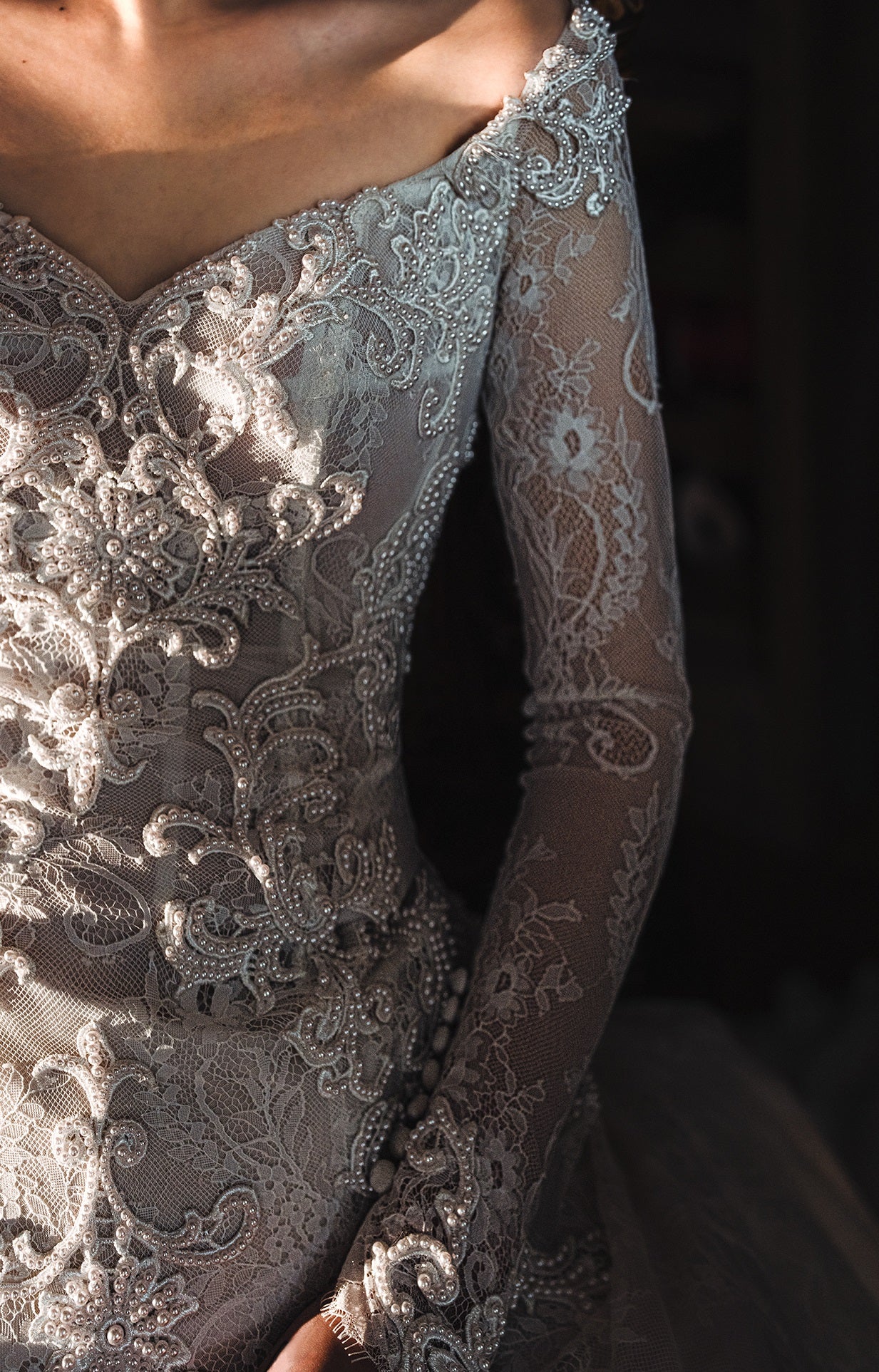 Early Spring 2023 original bride luxury trailing lace wedding dress- Testo