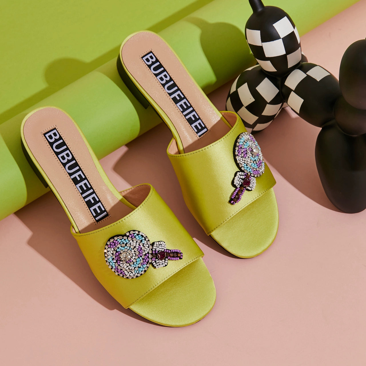 B-FEI  summer designer colorful multicolor sandals slippers - Atila
