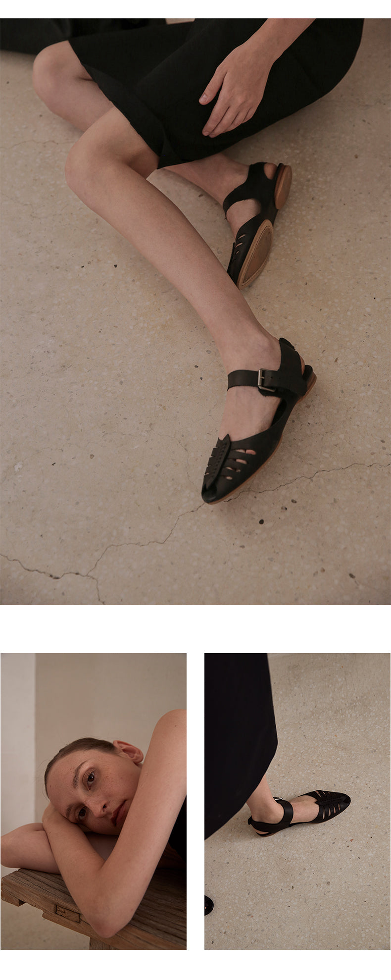 Le' Murmure hollow fish mouth sandals - Itec