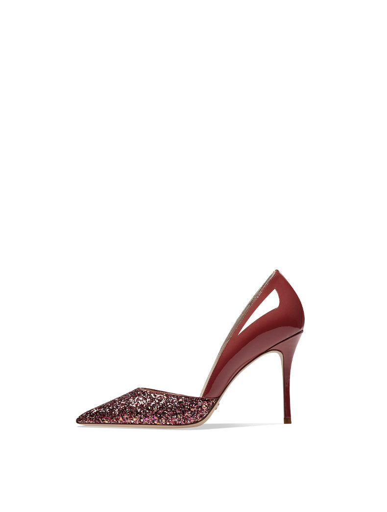 Spring and autumn new red color pointed toe stiletto high heels- Aria