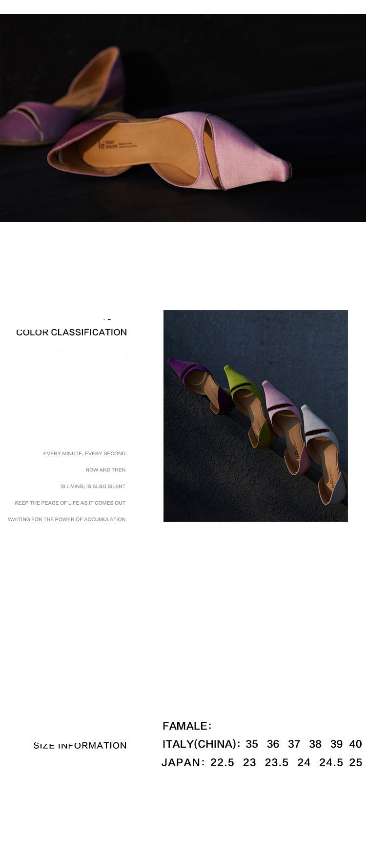 Exclusive Trendy into Italian Imported Satin Pointed Shoes- Muli