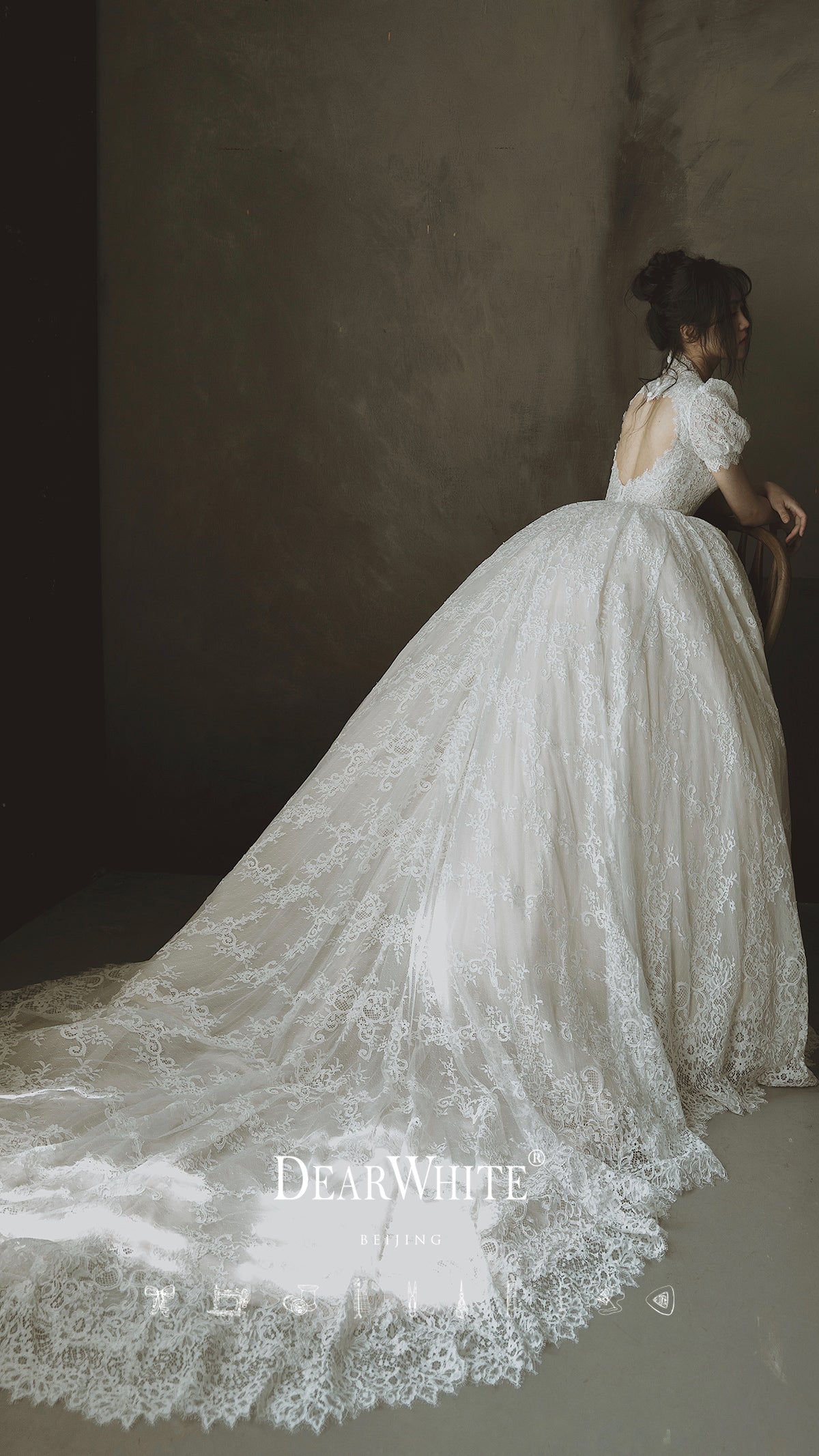 Early Spring 2023 heart original big trailing lace wedding bridal dres GOOD GIRL REBEL Early Spring 2023 heart original big trailing lace wedding bridal dres GOOD GIRL REBEL